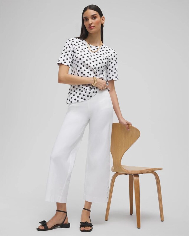 Polka Dot Everyday Elbow Sleeve Tee - image 2